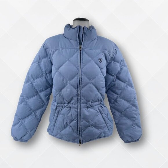 💙 Ariat Puffer Quilted Jacket – Size M – In Excellent Condition! - Picture 1 of 5